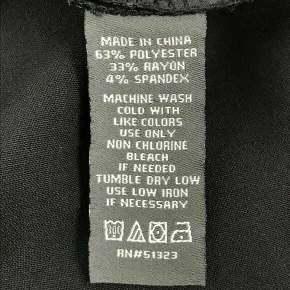 Vince Camuto Straight Leg Trousers Women's Plus Size 14 Black Stretch Pockets - Picture 10 of 10